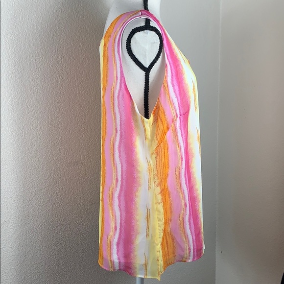 Danny and Nicole sleeveless multicolored top - Picture 3 of 4